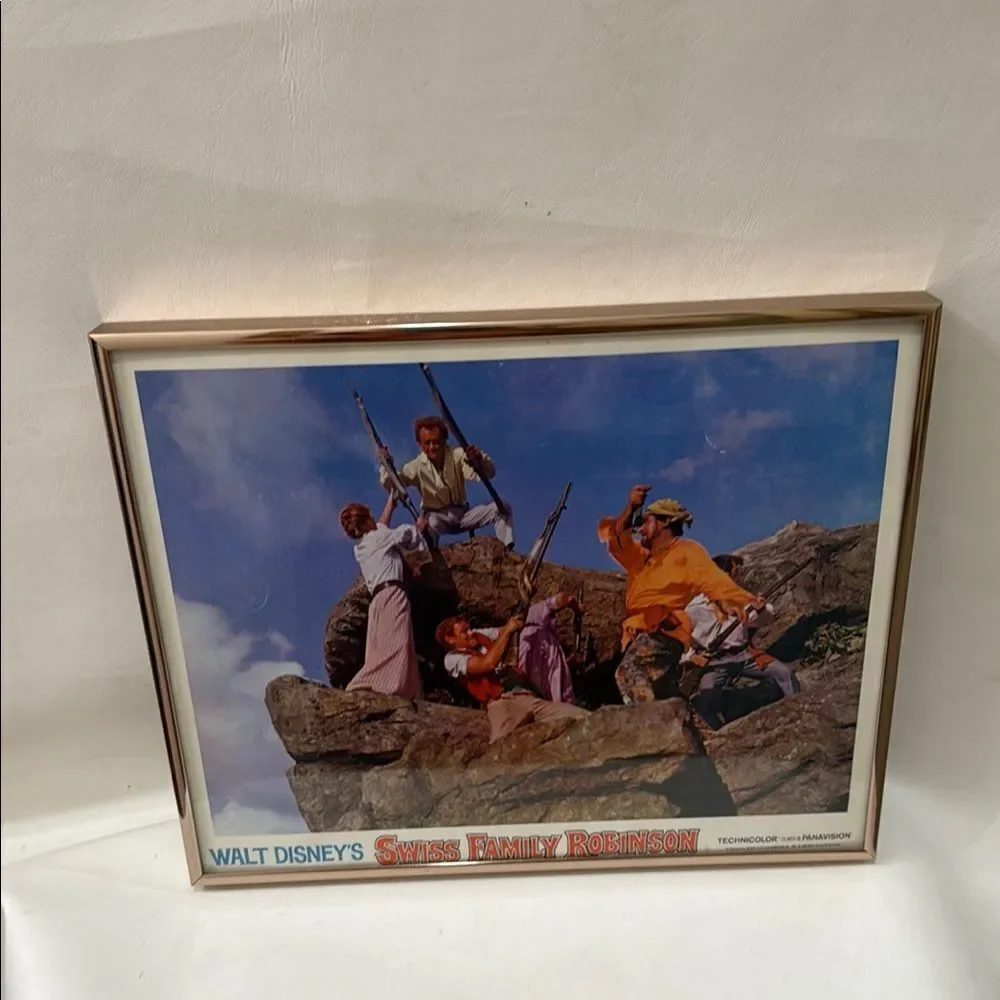 Walt Disney Swiss Family Robinson 11 X 14 In Framed Wall Art 1968 Technicolor